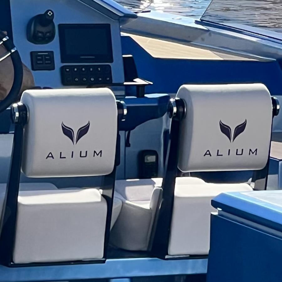 logo su poltroncine pilota besenzoni