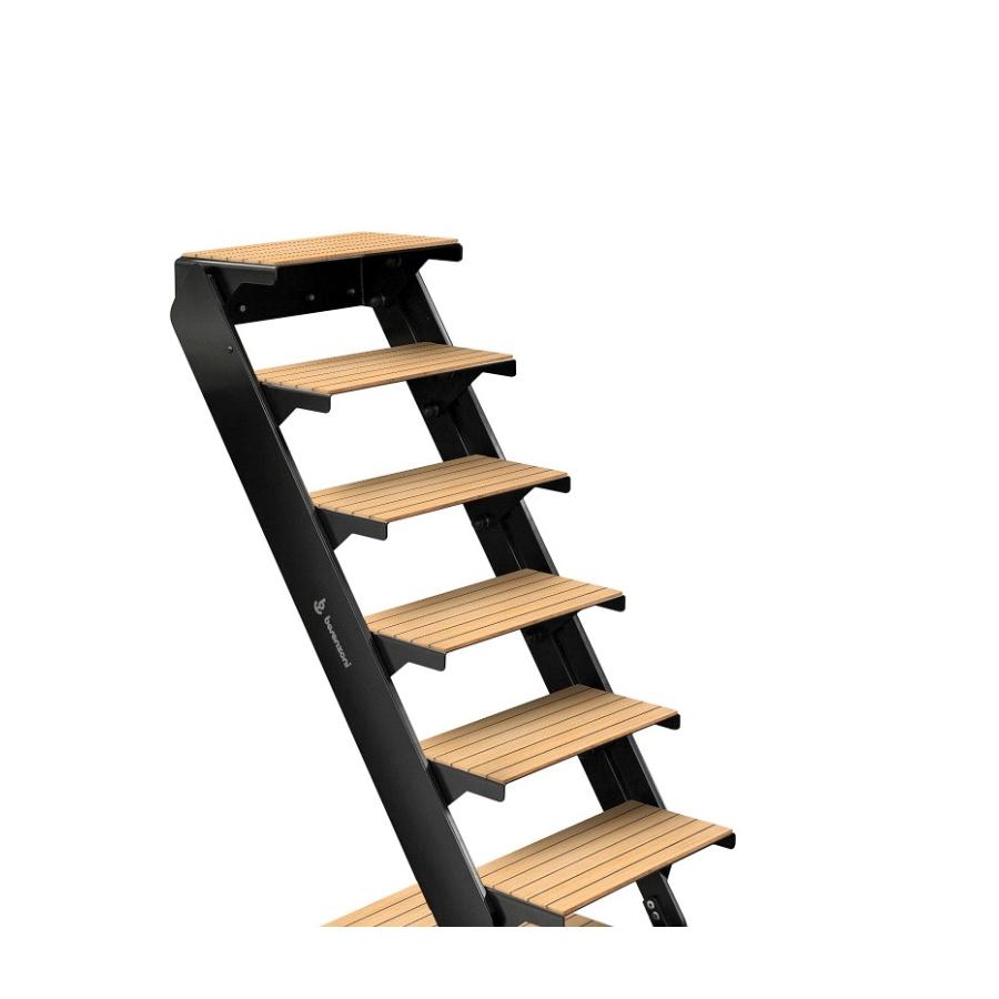 Scala con fissaggio manuale con struttura in alluminio verniciato 